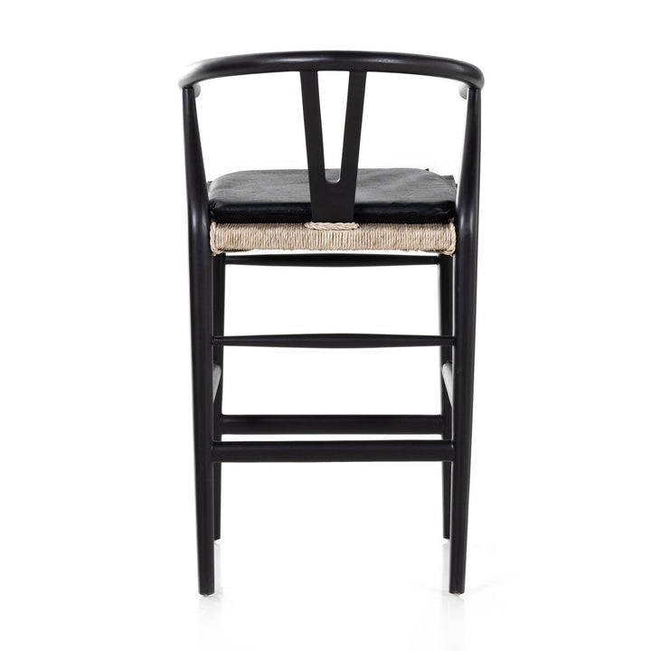 Modelo Bar + Counter Stool - Counter Stool - Black Teak - Pebble Black