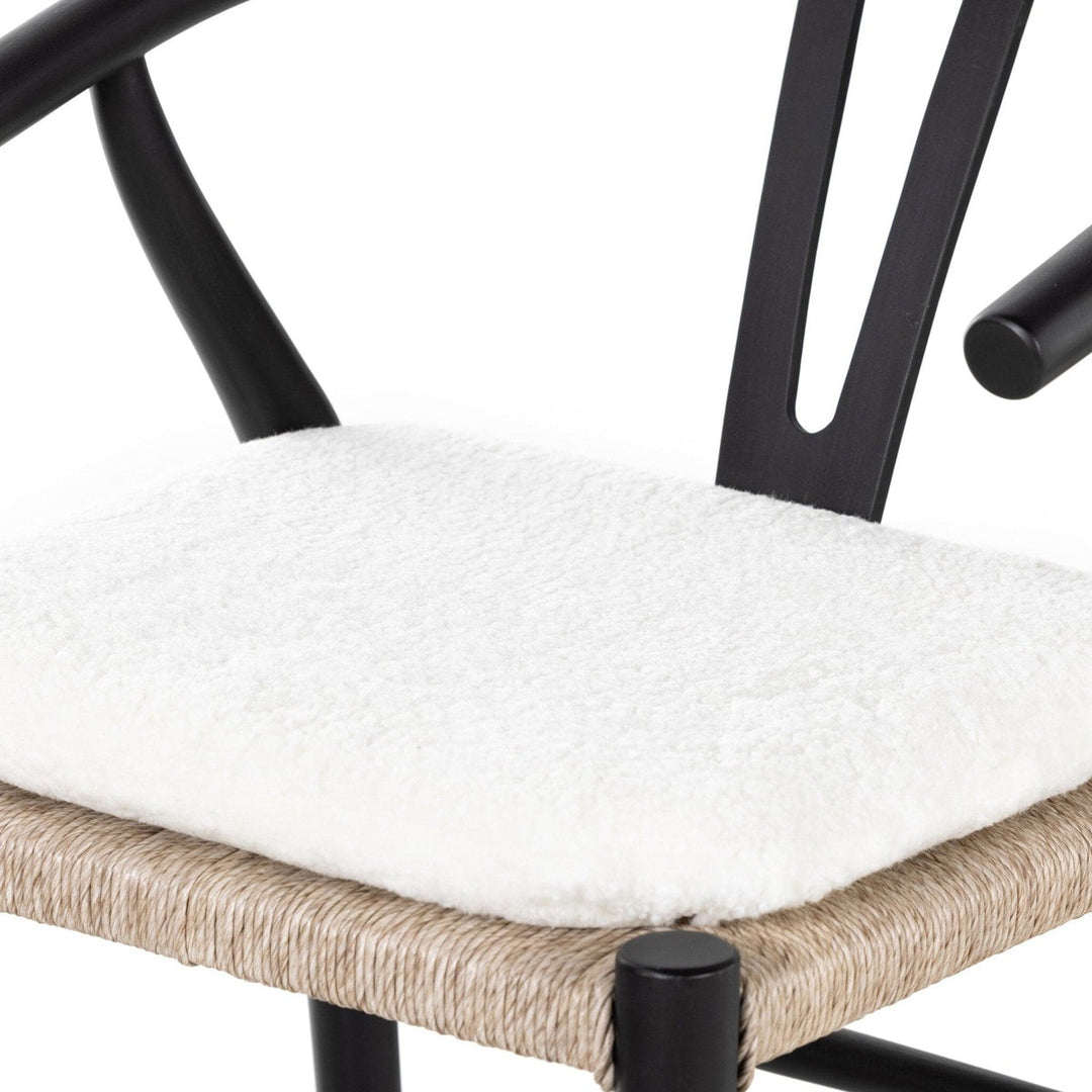 Maestro Bar Stool - Cream Shorn Sheepskin