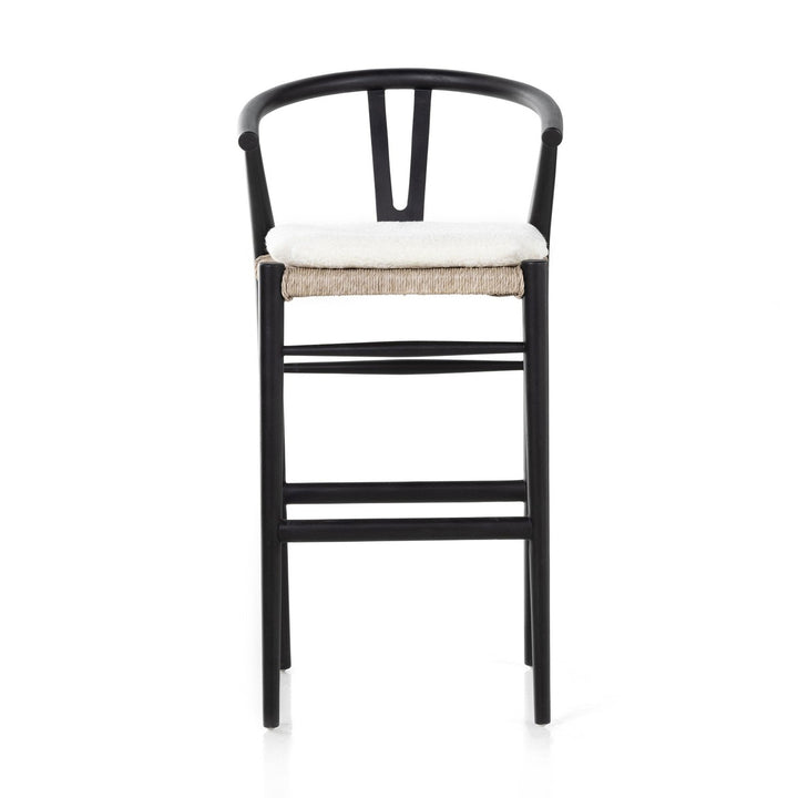 Maestro Bar Stool - Cream Shorn Sheepskin