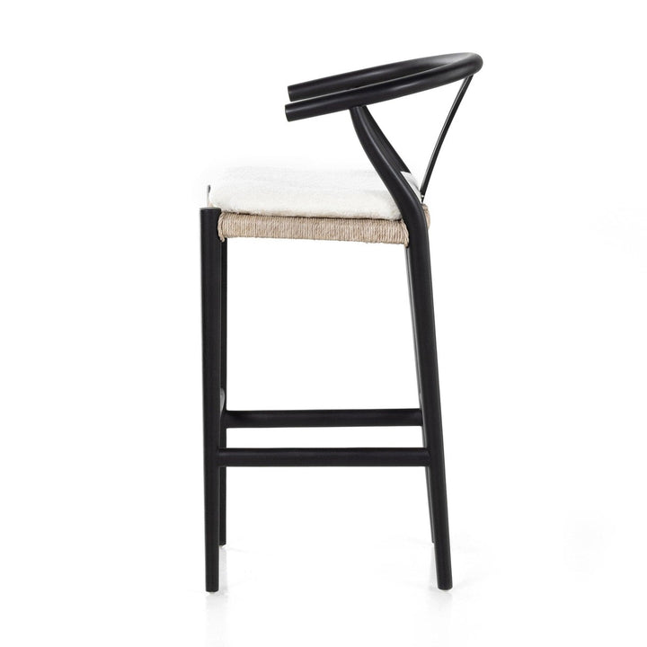 Maestro Bar Stool - Cream Shorn Sheepskin