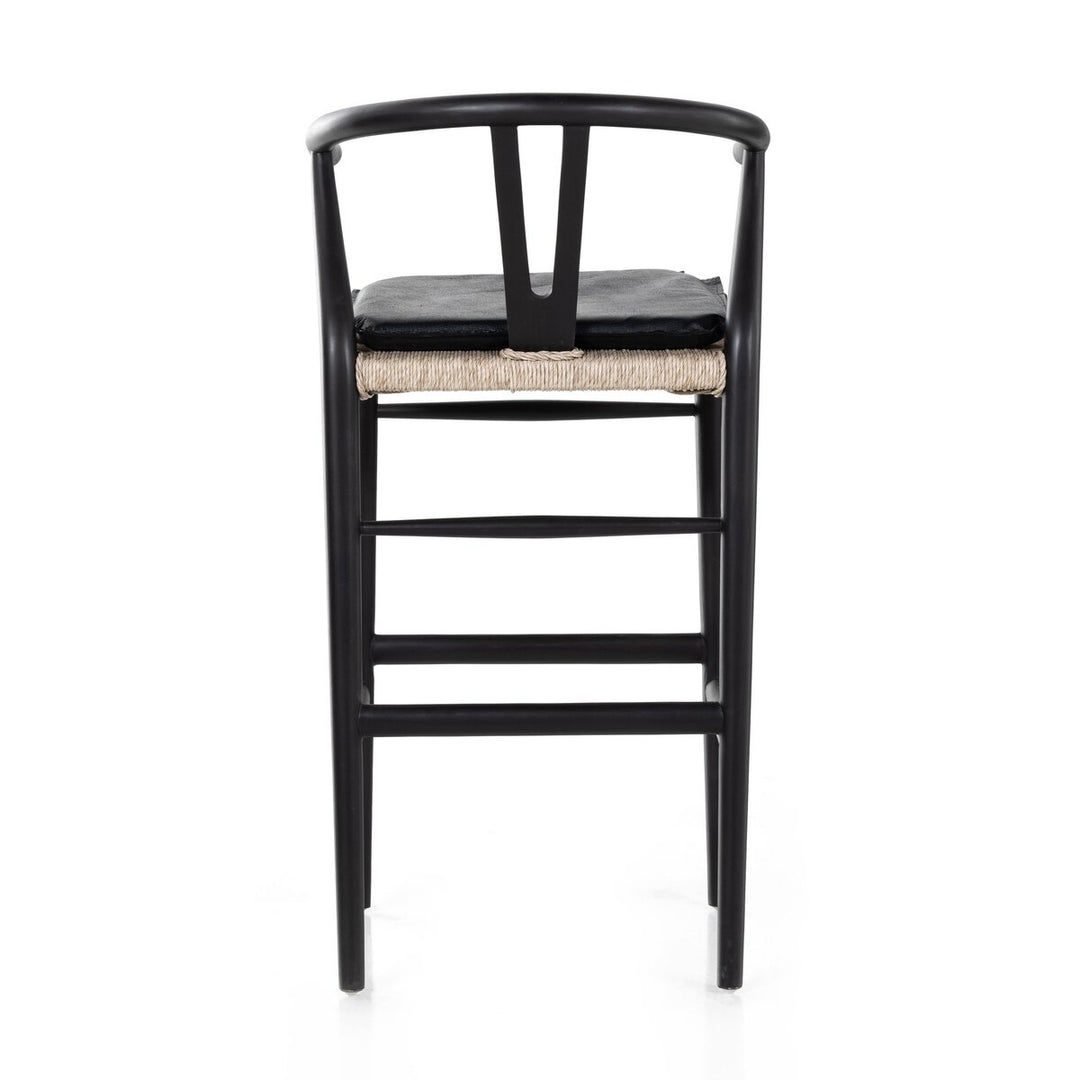 Modelo Bar + Counter Stool - Bar Stool - Black Teak - Pebble Black