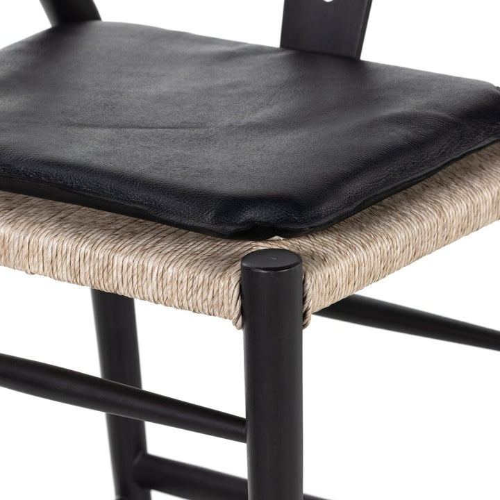 Modelo Bar + Counter Stool - Bar Stool - Black Teak - Pebble Black