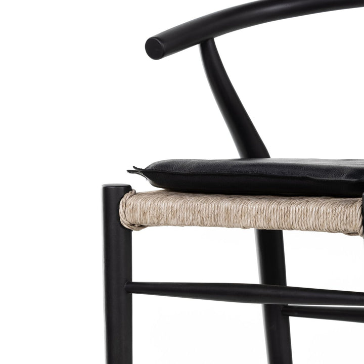 Modelo Bar + Counter Stool - Bar Stool - Black Teak - Pebble Black