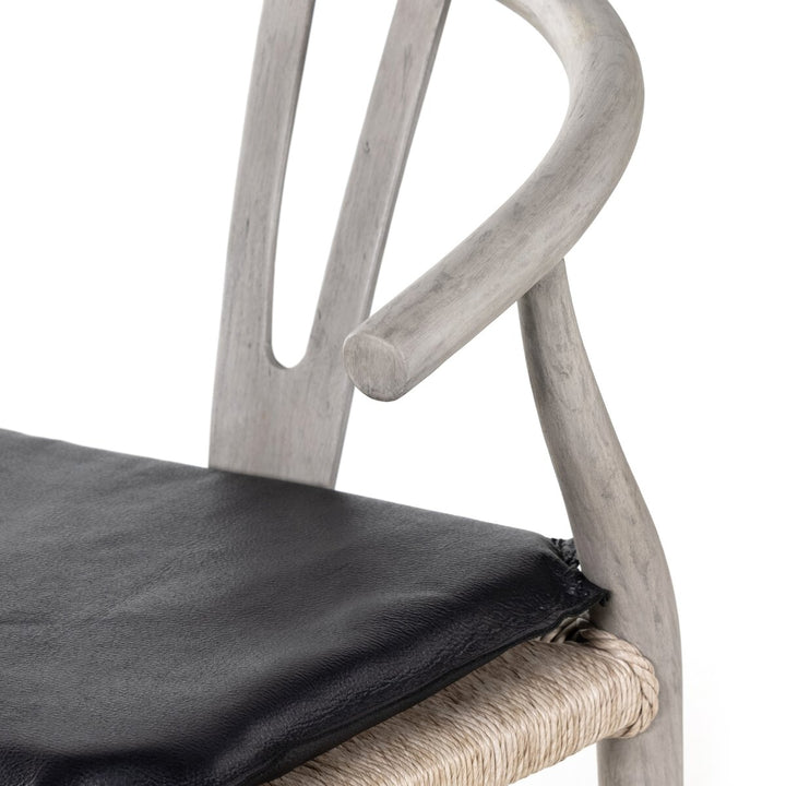 Modelo Bar + Counter Stool - Counter Stool - Weathered Grey - Pebble Black