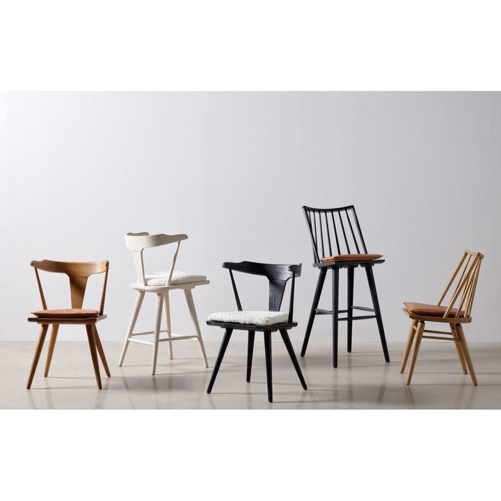 Harper Dining Chair - Sandy Oak - Whiskey Saddle