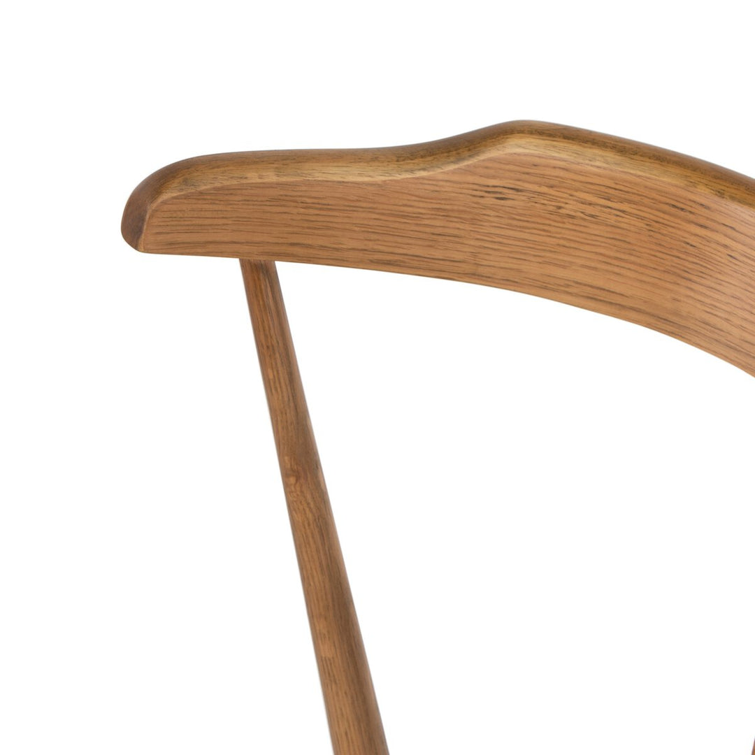 Harper Dining Chair - Sandy Oak - Cream Shorn Sheepskin