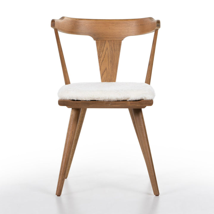 Harper Dining Chair - Sandy Oak - Cream Shorn Sheepskin