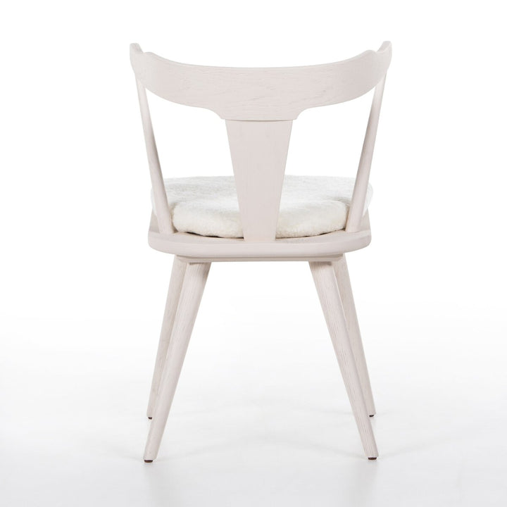 Harper Dining Chair - Off White - Cream Shorn Sheepskin