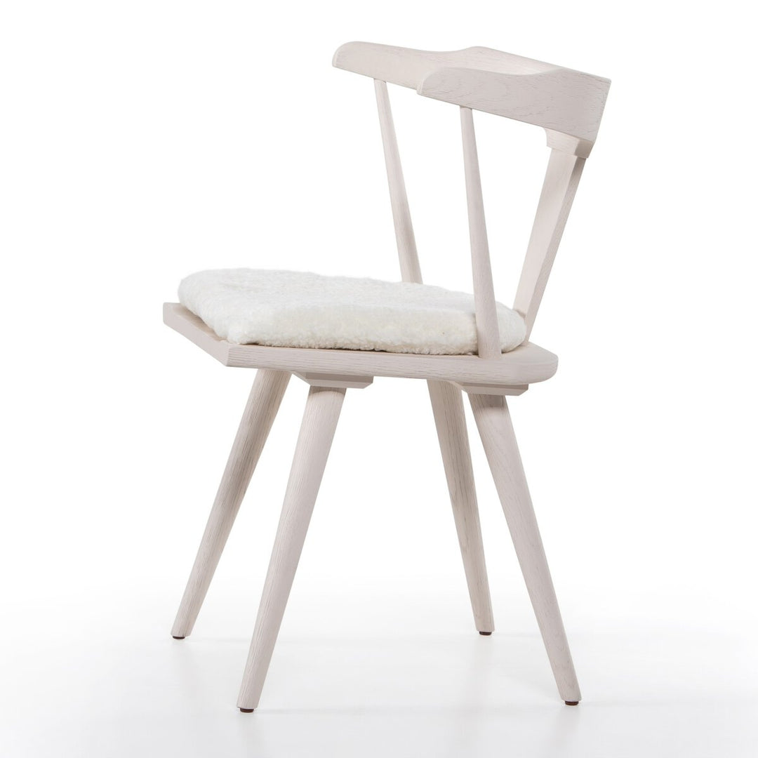 Harper Dining Chair - Off White - Cream Shorn Sheepskin