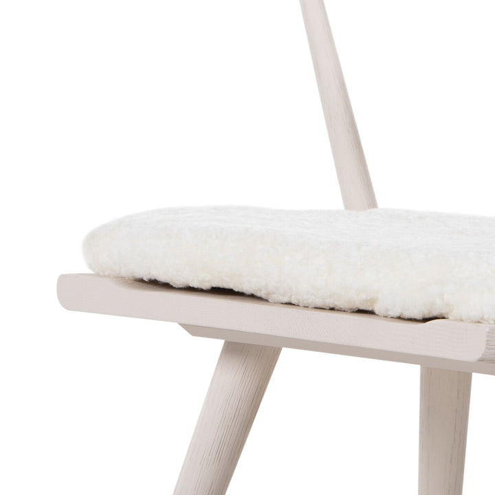 Harper Dining Chair - Off White - Cream Shorn Sheepskin