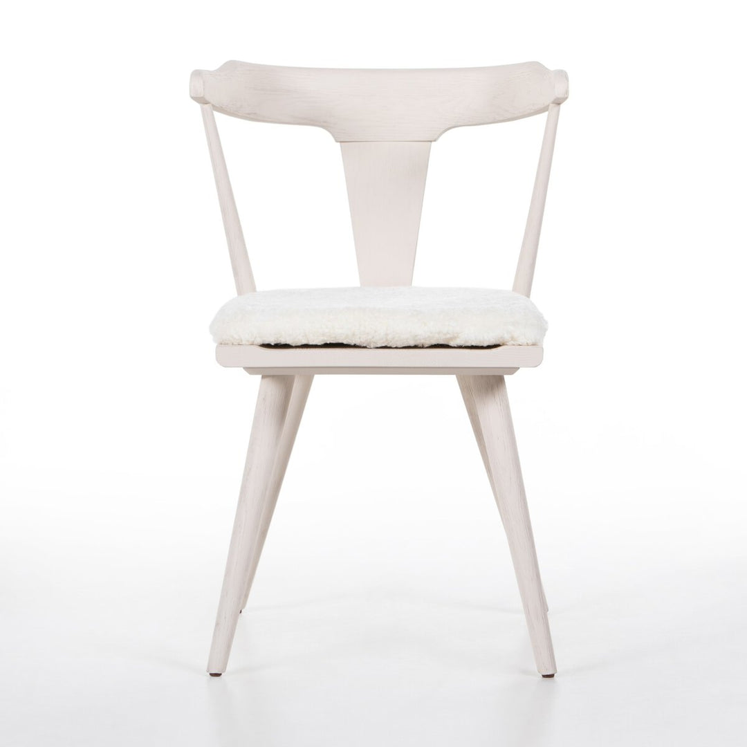 Harper Dining Chair - Off White - Cream Shorn Sheepskin