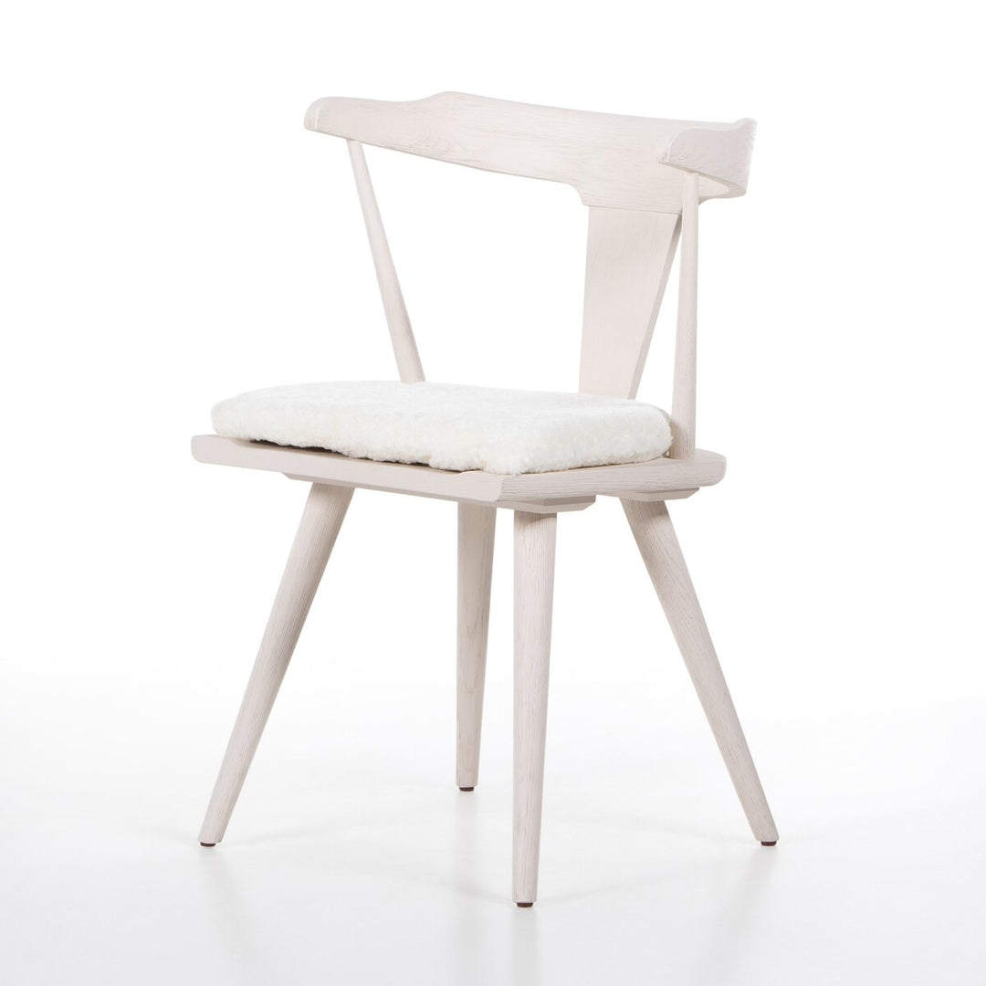 Harper Dining Chair - Off White - Cream Shorn Sheepskin