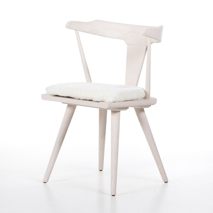 Harper Dining Chair - Off White - Cream Shorn Sheepskin