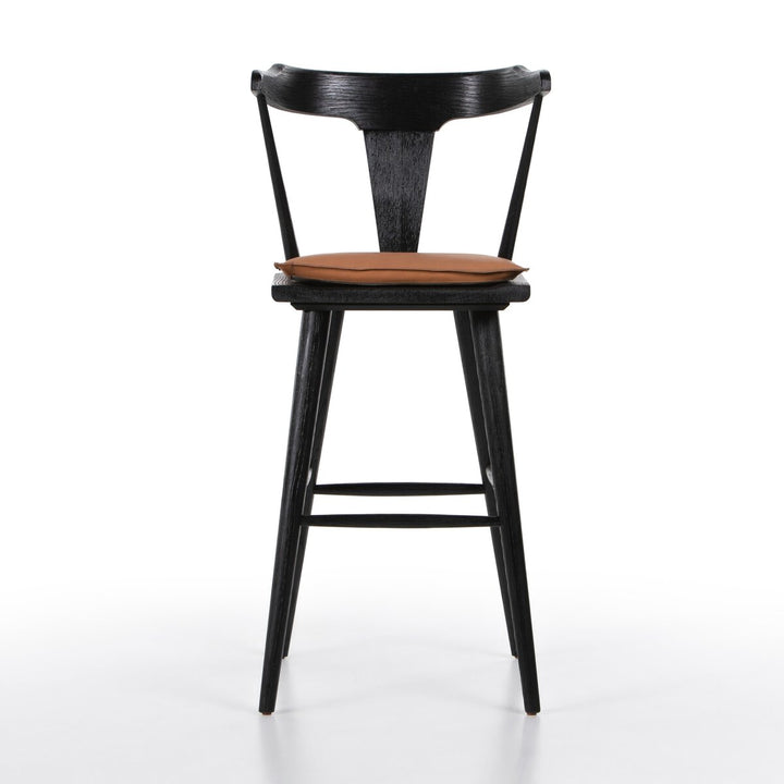 Harper Bar + Counter Stool - Bar Stool - Black Oak - Whiskey Saddle