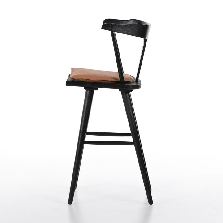 Harper Bar + Counter Stool - Bar Stool - Black Oak - Whiskey Saddle