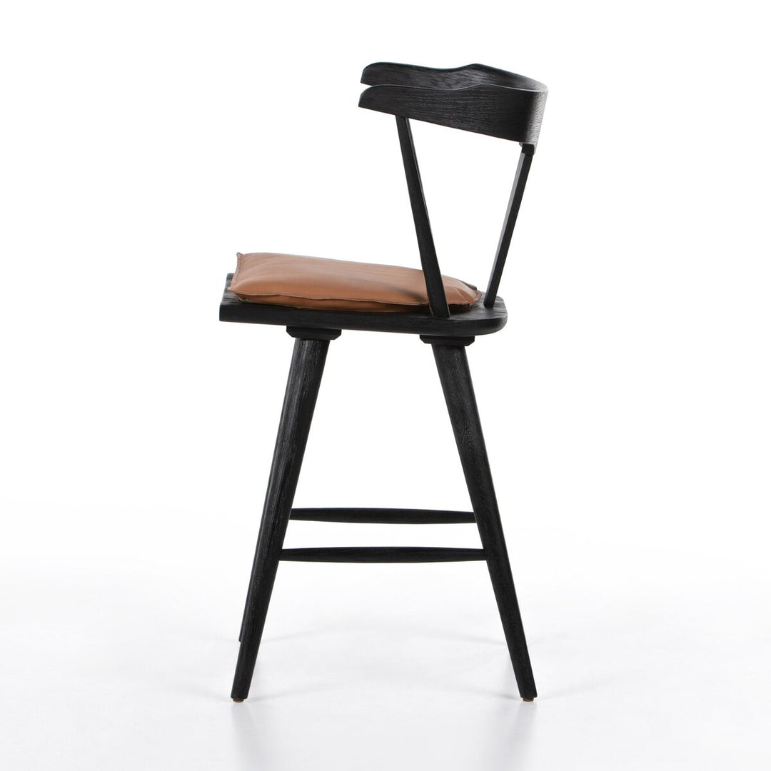 Harper Bar + Counter Stool - Counter Stool - Black Oak - Whiskey Saddle