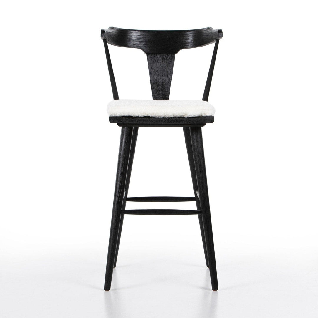 Ramsey Bar Stool - Cream Shorn Sheepskin