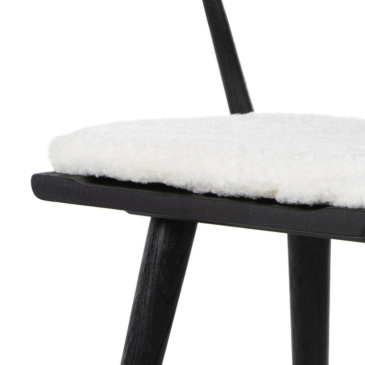 Everest Counter Stool - Cream Shorn Sheepskin