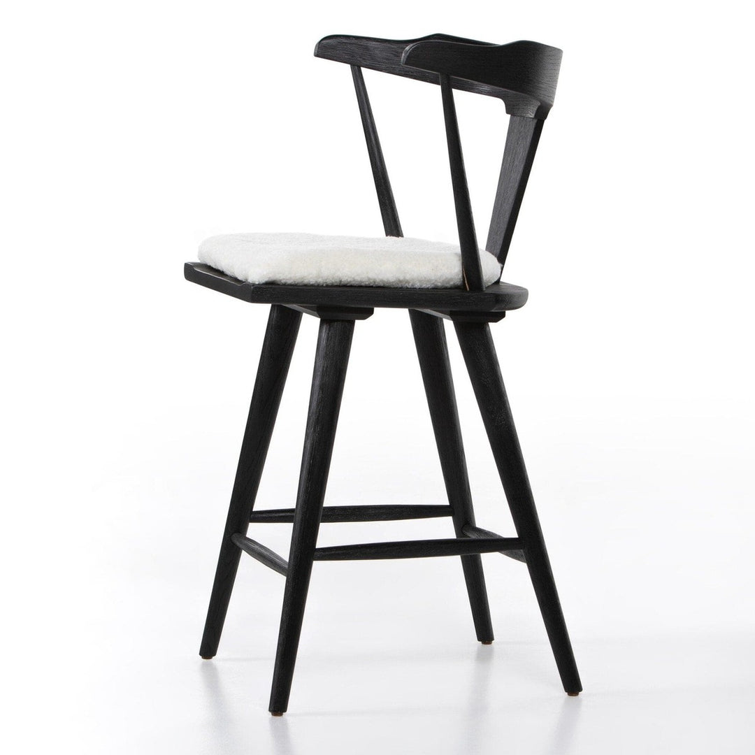 Everest Counter Stool - Cream Shorn Sheepskin