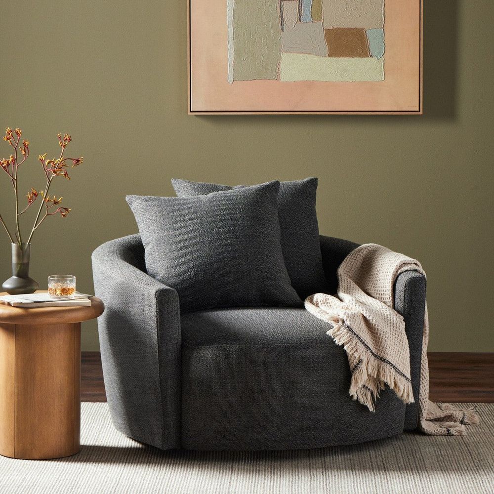 Lounge Chairs Anaya Swivel Chair - Gibson Smoke