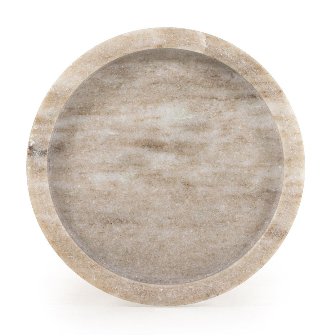 Kieran Pillar Candle Holder, Set Of 2 - River Grey Marble