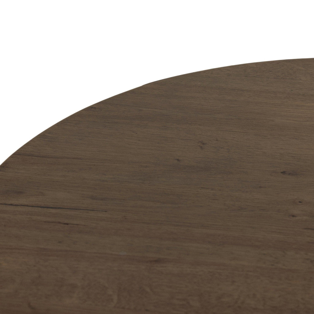 Eaton Drum Coffee Table - Amber Oak Resin