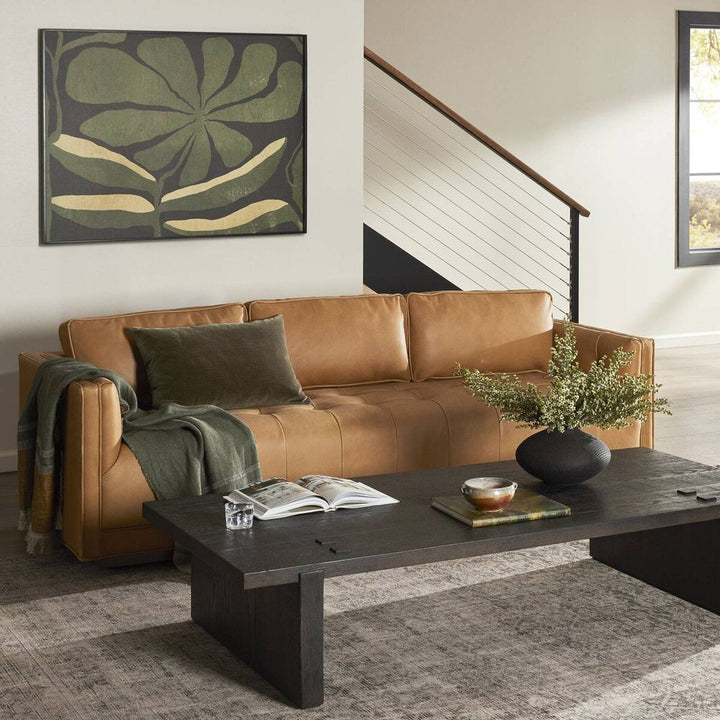 Sofas Kiara 90" Leather Sofa - Palermo Cognac