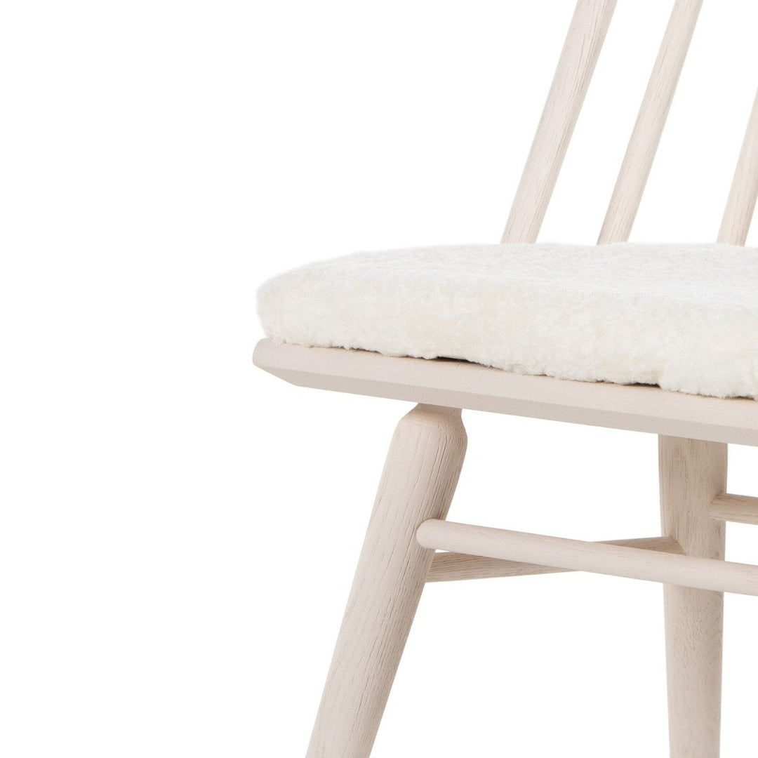 Liam Windsor Chair - Cream Shorn Sheepskin