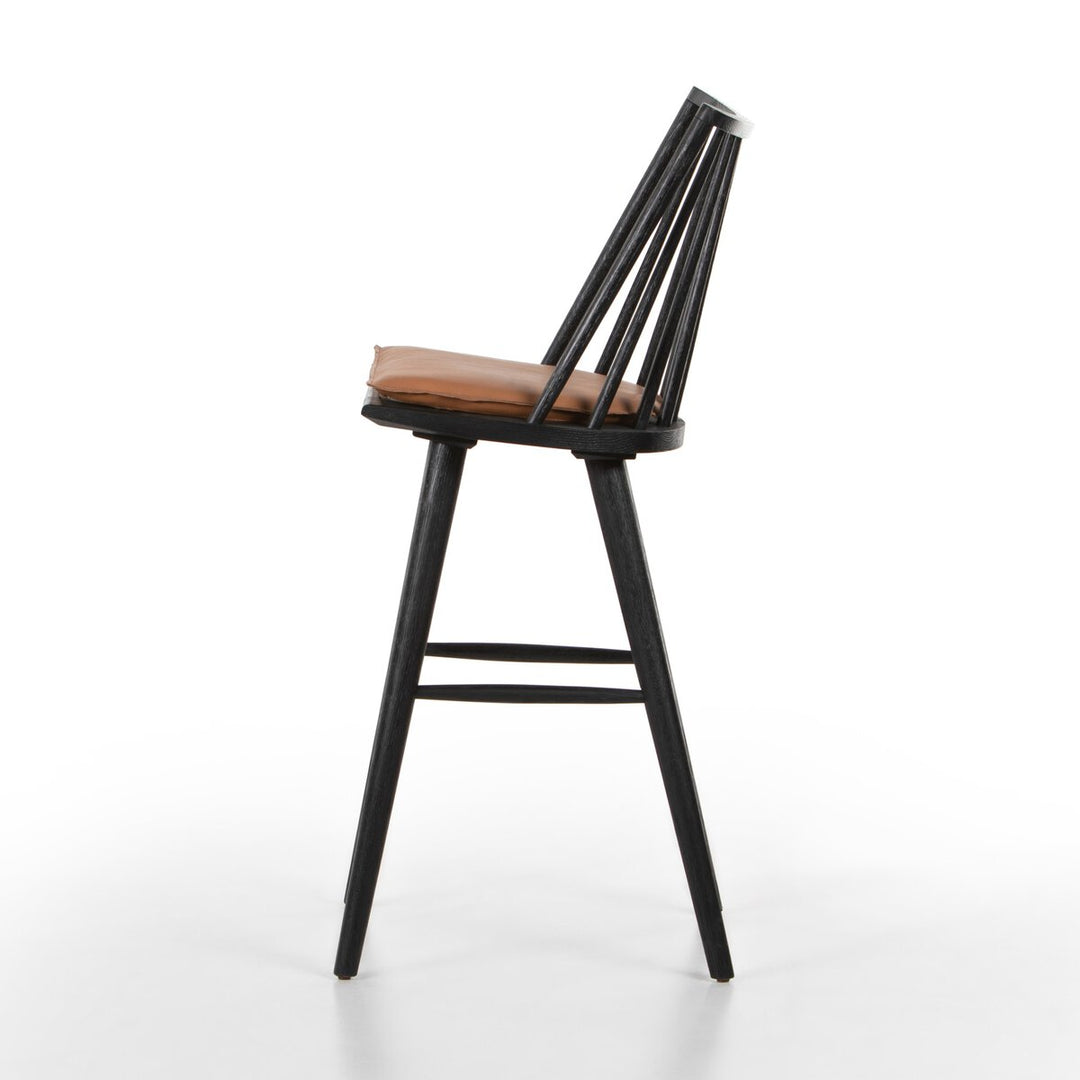 Clark Windsor Bar + Counter Stool - Black Oak - Bar - Whiskey Saddle