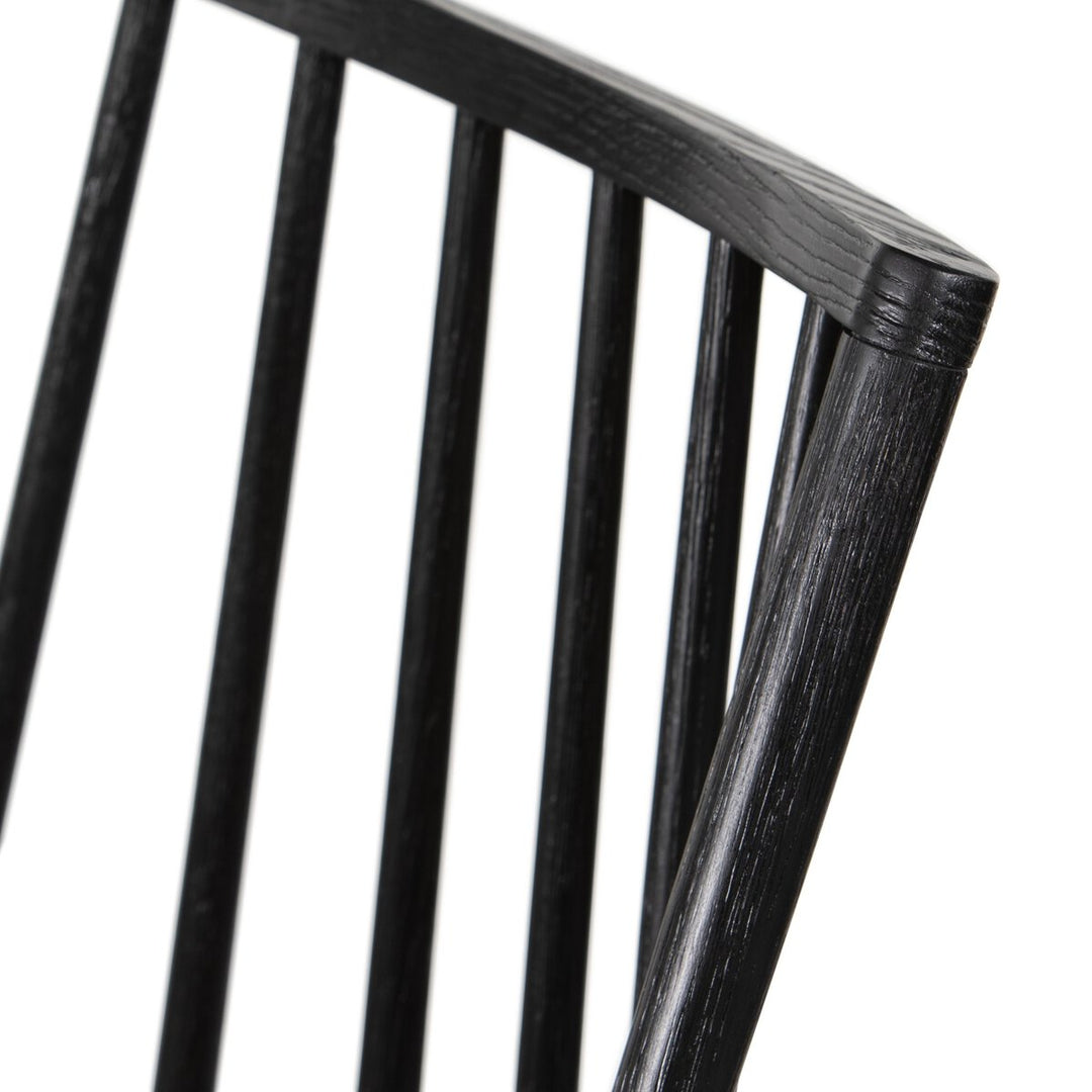 Clark Windsor Bar + Counter Stool - Black Oak - Counter - Whiskey Saddle