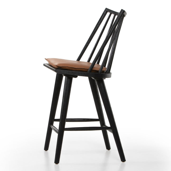 Clark Windsor Bar + Counter Stool - Black Oak - Counter - Whiskey Saddle