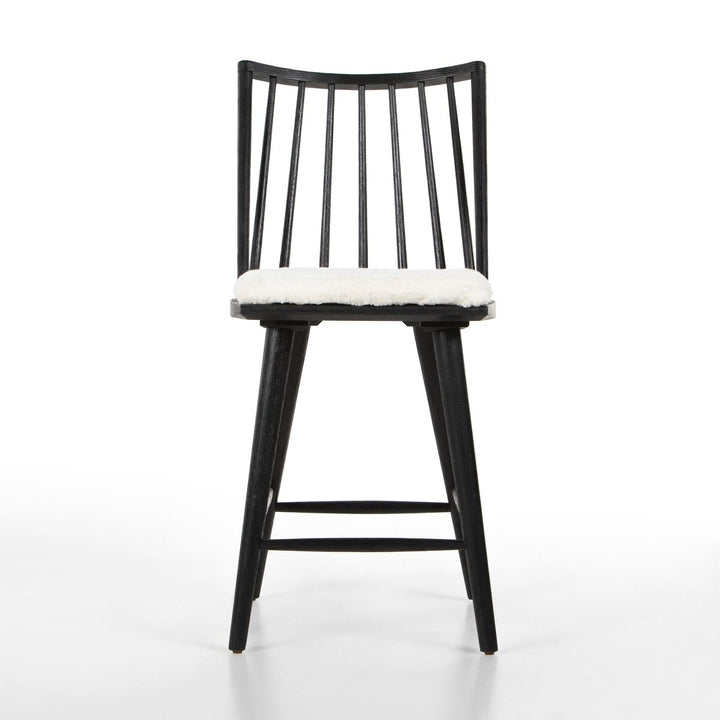 Clark Windsor Bar + Counter Stool - Black Oak - Counter - Cream Shorn Sheepskin