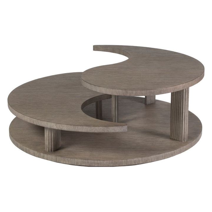 Coffee Tables Yin Yang Round Cocktail Table - Gray