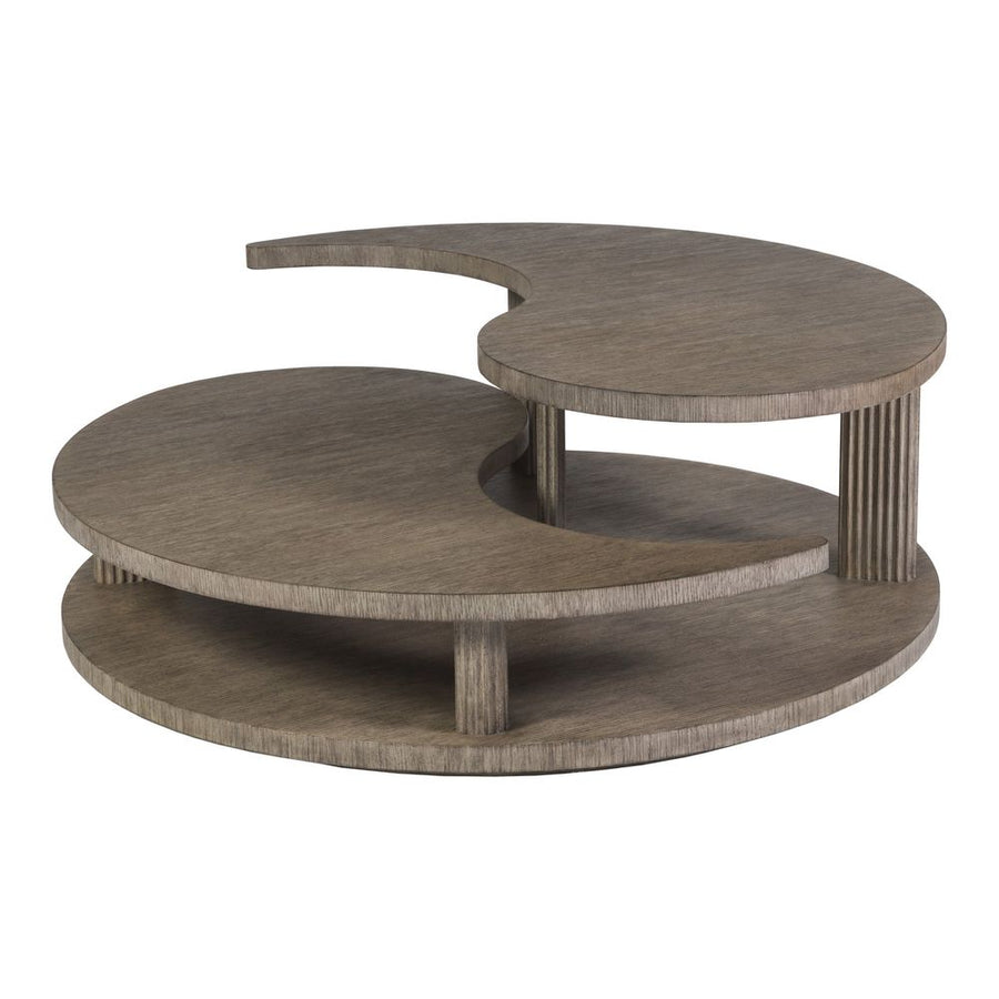 Coffee Tables Yin Yang Round Cocktail Table - Gray