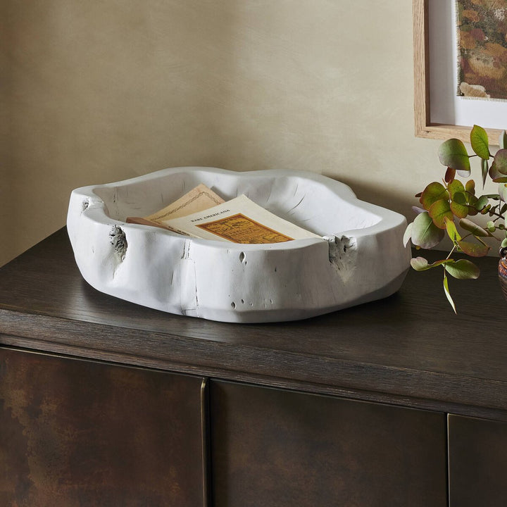 Natural Edge Tray - Ivory