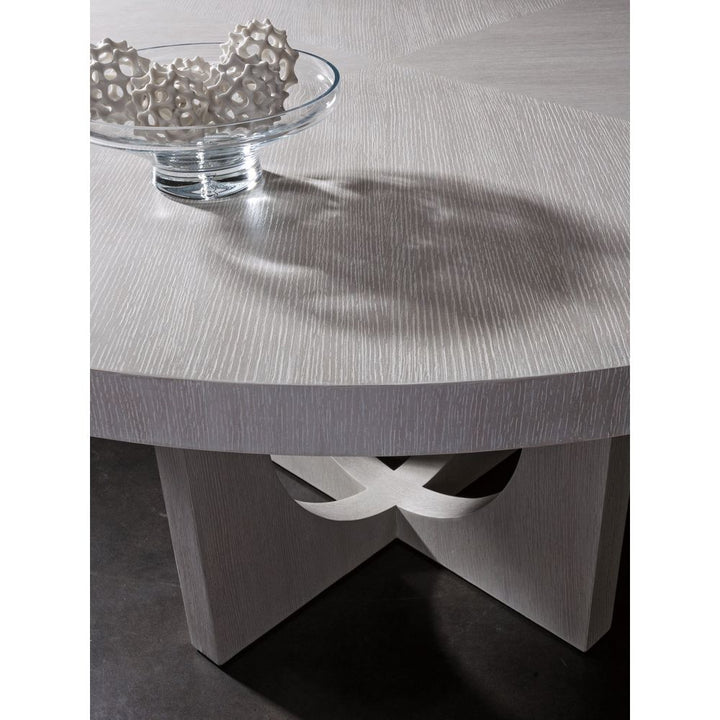 Misty Gray Apostrophe Round Dining Table - Misty Gray
