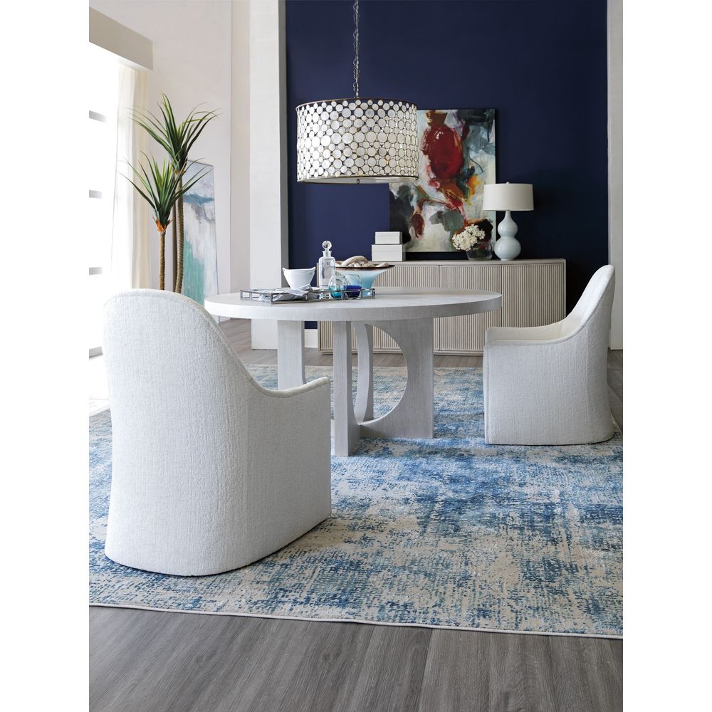 Dining Tables Misty Gray Apostrophe Round Dining Table - Misty Gray