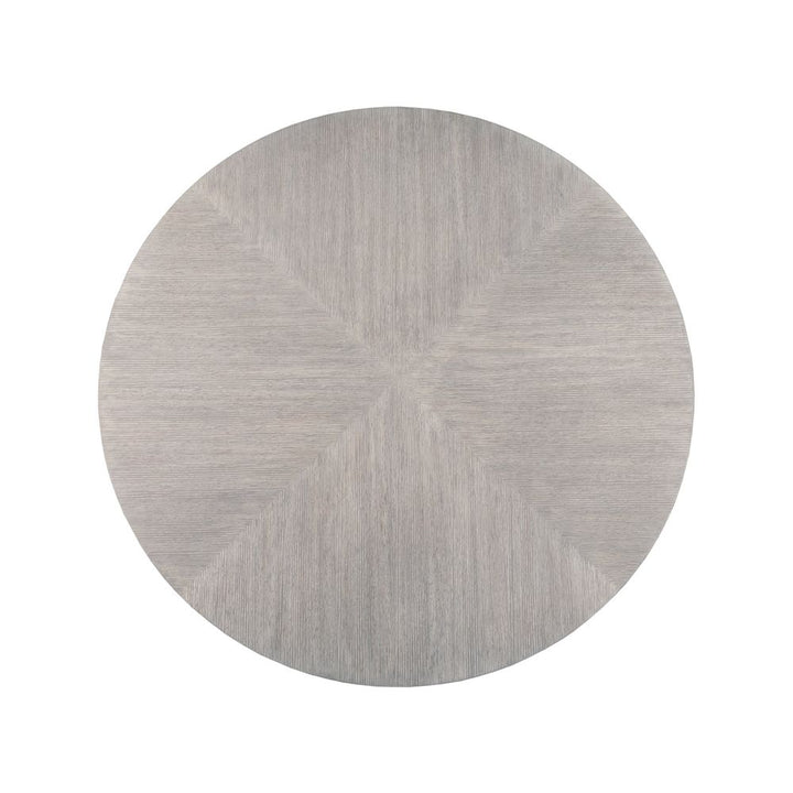 Misty Gray Apostrophe Round Dining Table - Misty Gray