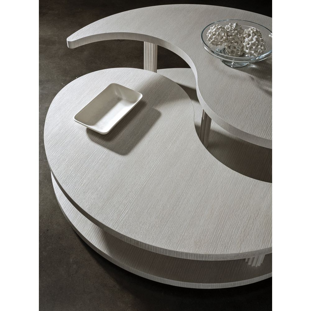 Coffee Tables Misty Gray Yin Yang  Cocktail Table - Misty Gray