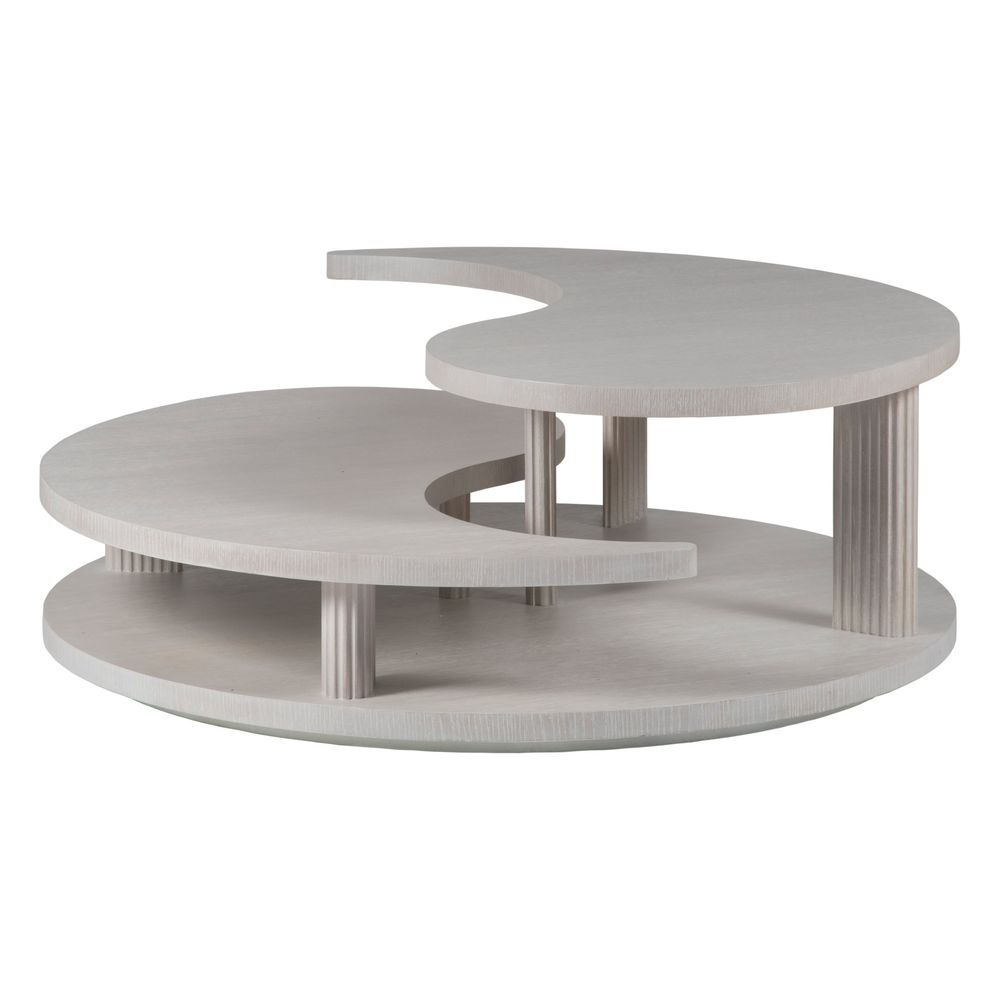Misty Gray Yin Yang  Cocktail Table - Misty Gray