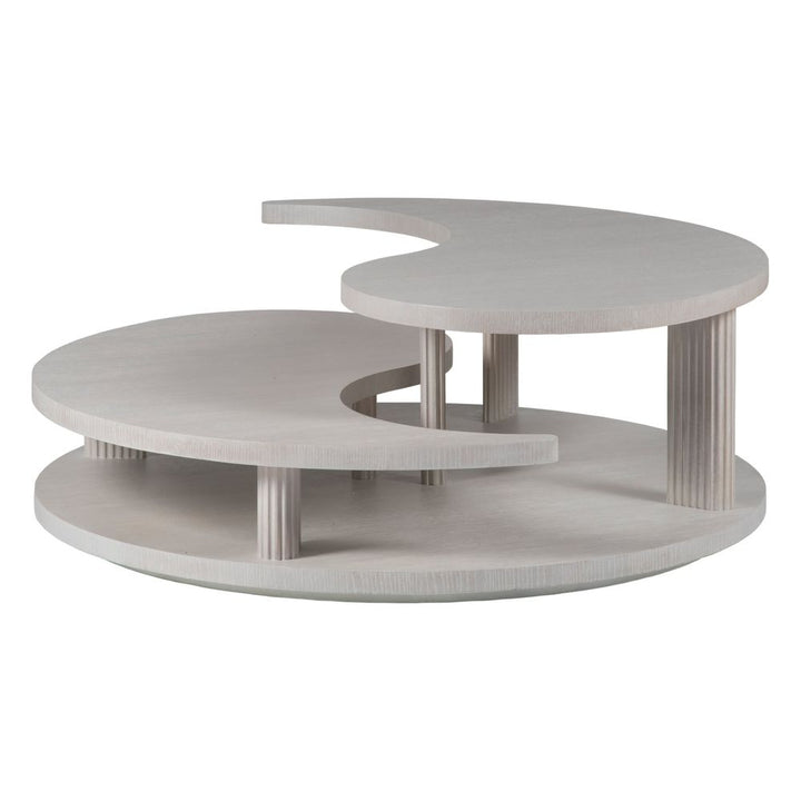 Misty Gray Yin Yang  Cocktail Table - Misty Gray
