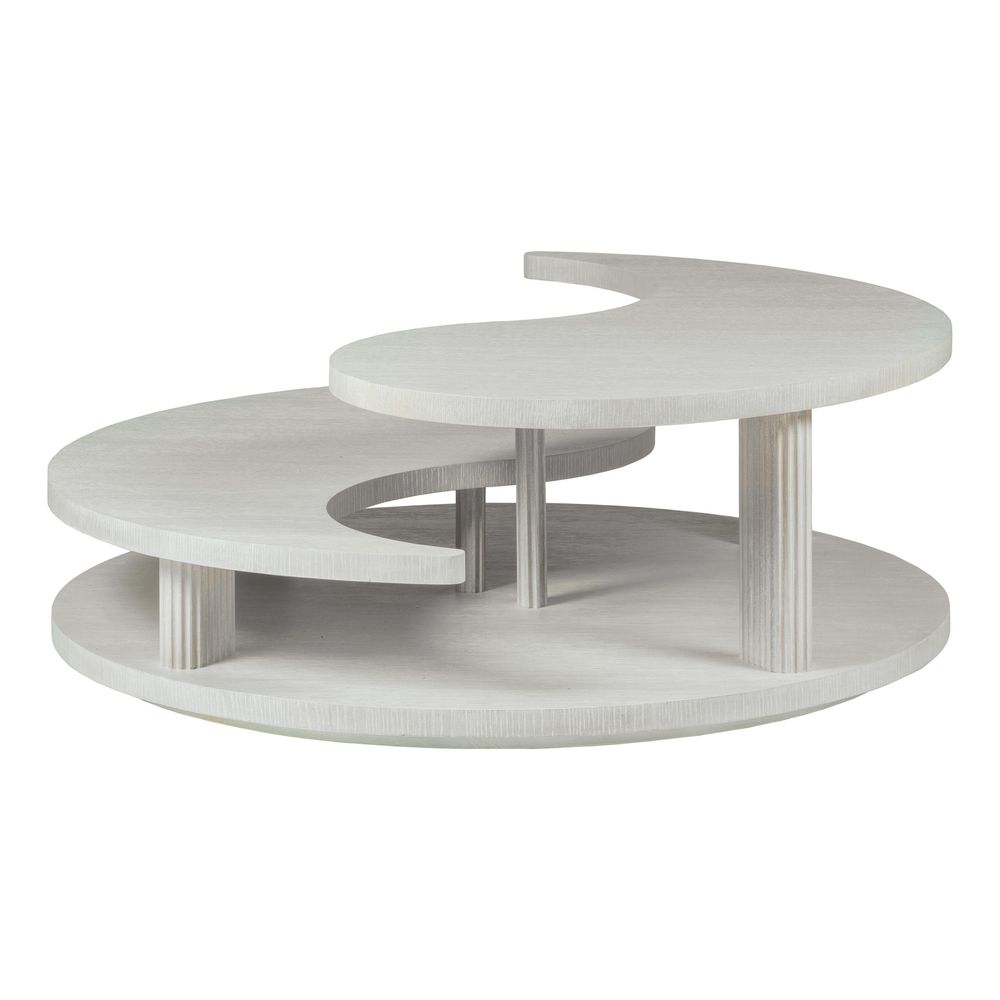 Coffee Tables Misty Gray Yin Yang  Cocktail Table - Misty Gray