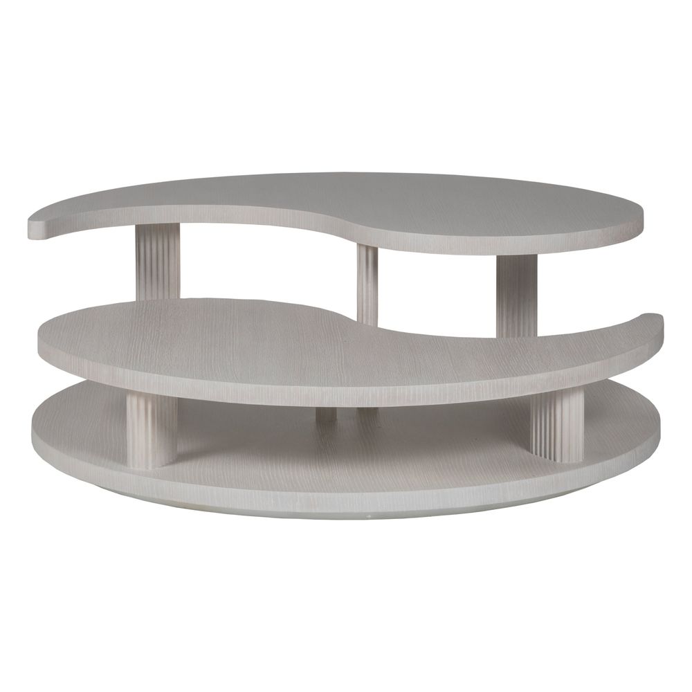 Misty Gray Yin Yang  Cocktail Table - Misty Gray