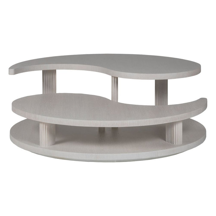 Misty Gray Yin Yang  Cocktail Table - Misty Gray