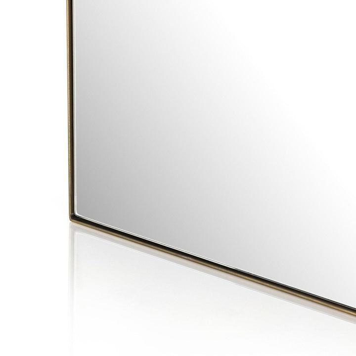 Julian Floor Mirror - Antique Brass