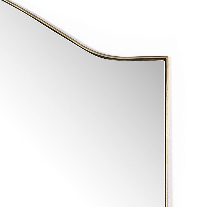 Julian Floor Mirror - Antique Brass