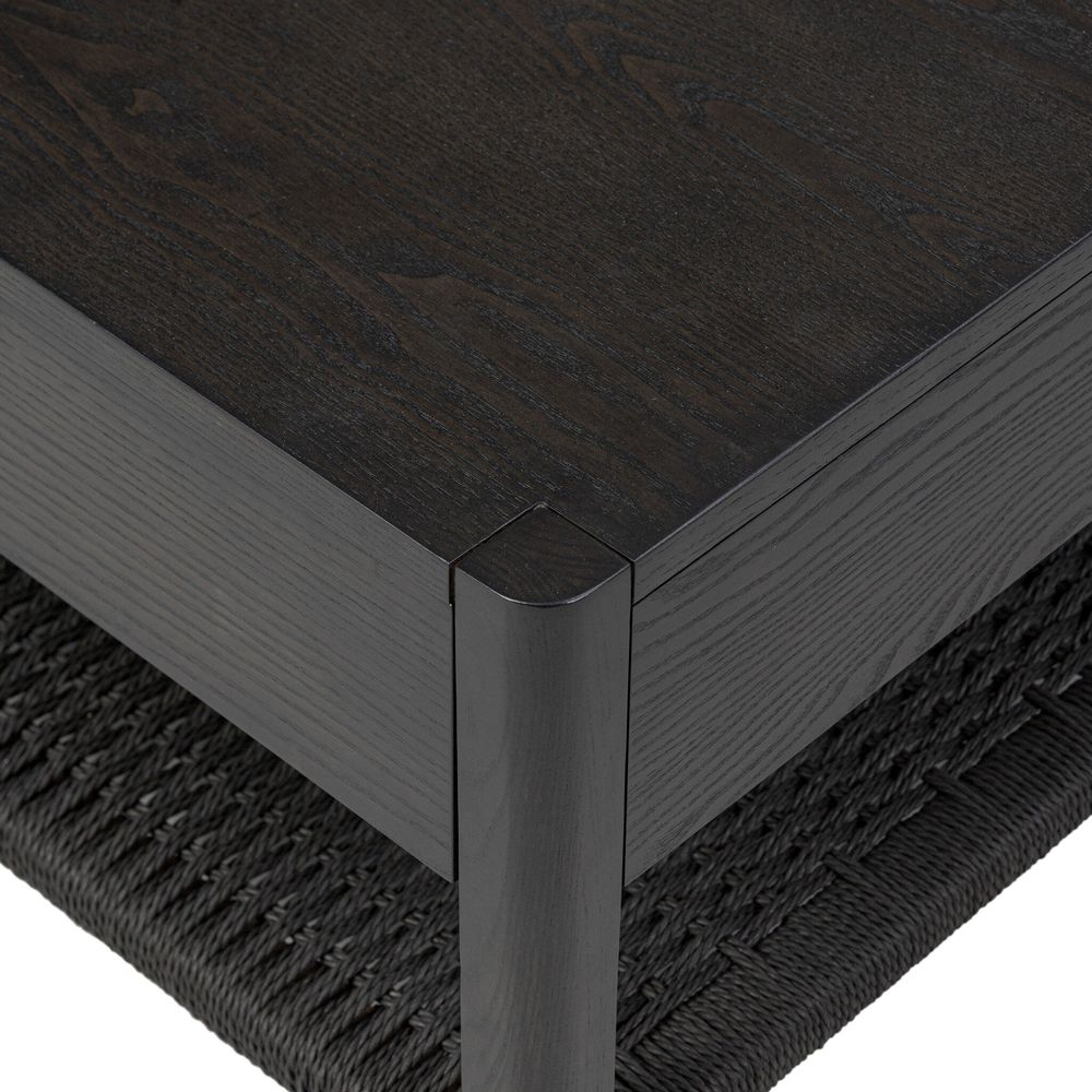 Zuma Coffee Table - Smoked Black Ash Veneer