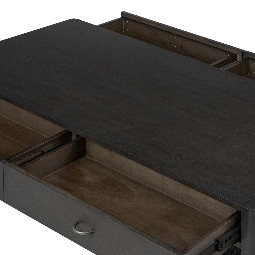 Zuma Coffee Table - Smoked Black Ash Veneer