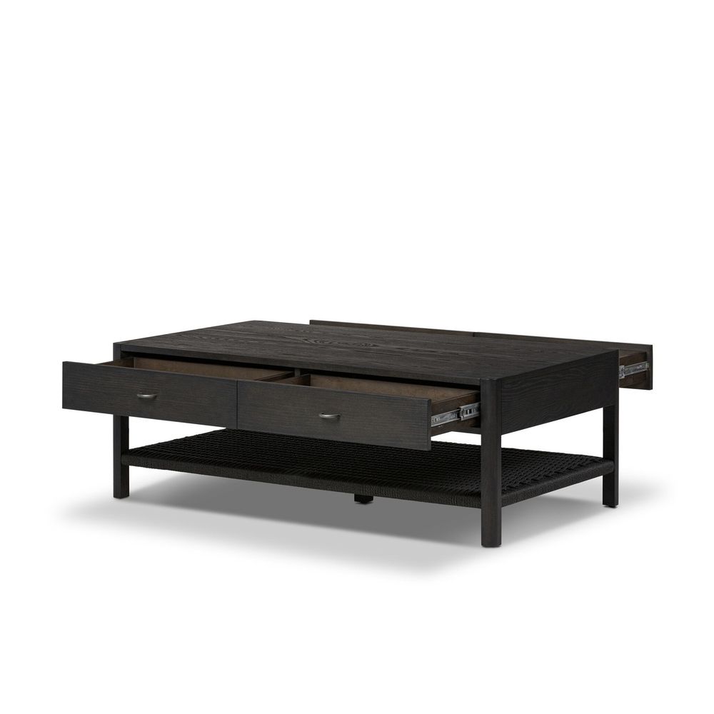 Zuma Coffee Table - Smoked Black Ash Veneer