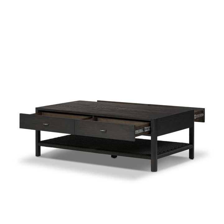 Zuma Coffee Table - Smoked Black Ash Veneer